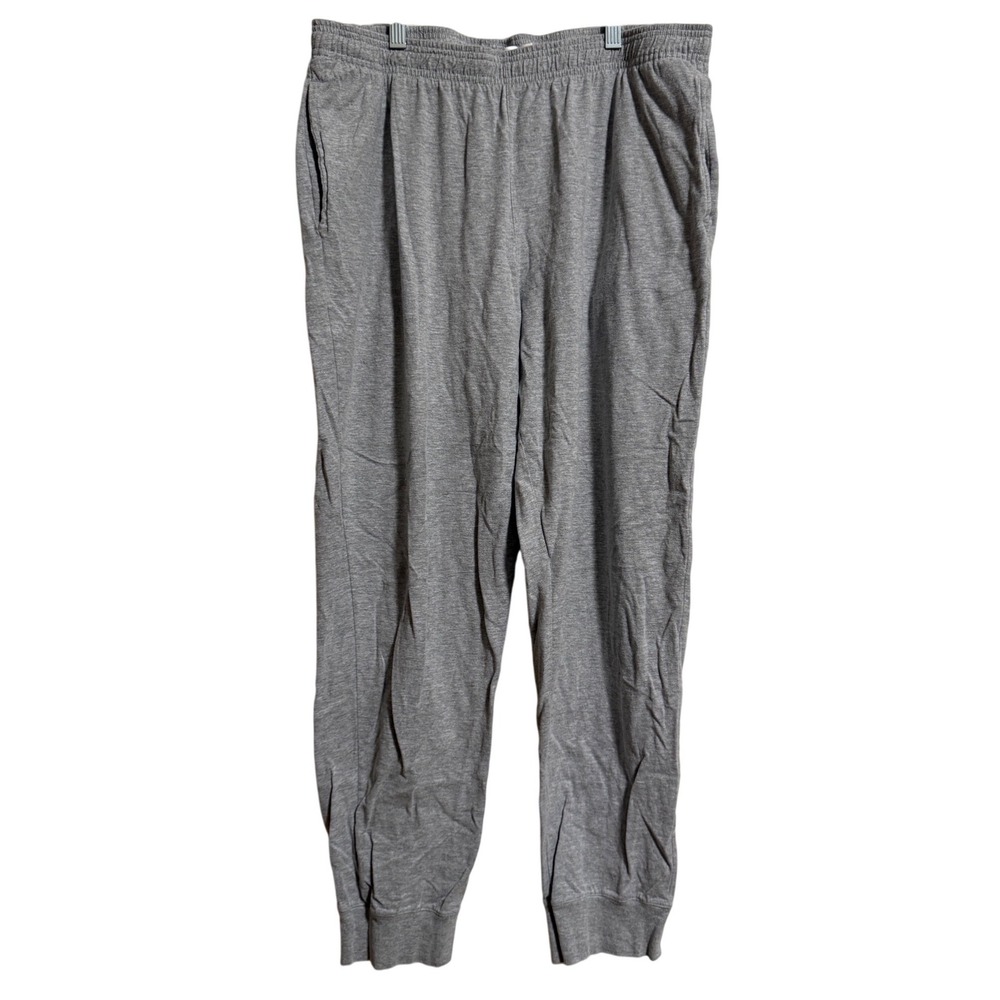 Hanes Originals Mens Gray Jogger Sweatpants XL Drawstring Pockets